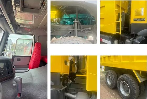 Peso bruto del vehículo 10-15T Sinotruck HOWO 6X4 Dump Truck Tipper 371HP 360° cámara trasera