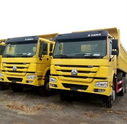 6X4 rueda motriz Sinotruk de segunda mano HOWO 371 caballos de fuerza camión de descarga para la minería en Rusia