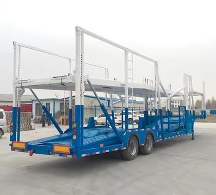 Cargador de vehículos con semirremolque de 2 ejes personalizable para el transporte de 6-8 unidades de vehículos