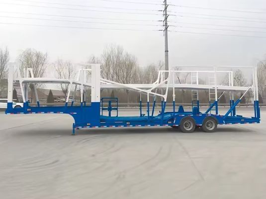 Cargador de vehículos con semirremolque de 2 ejes personalizable para el transporte de 6-8 unidades de vehículos
