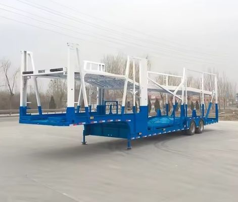 Cargador de vehículos con semirremolque de 2 ejes personalizable para el transporte de 6-8 unidades de vehículos