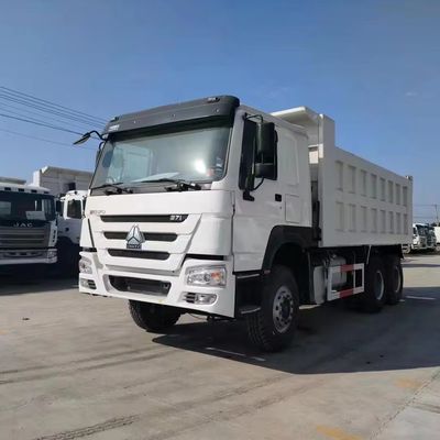 Construcción urbana Muck transporte camión de basura usado 336HP HOWO con 3 pasajeros