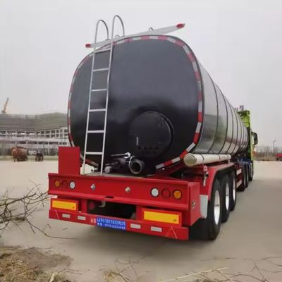 Bajo 3 Ejes Transporte de Asfalto Bitúmen Cisterna Semirremolque con remolque de camión con calefacción