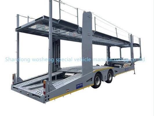 Tractor de carga de 3 ejes para automóviles de dos pisos para automóviles y camiones de transporte automático Tractor de acero