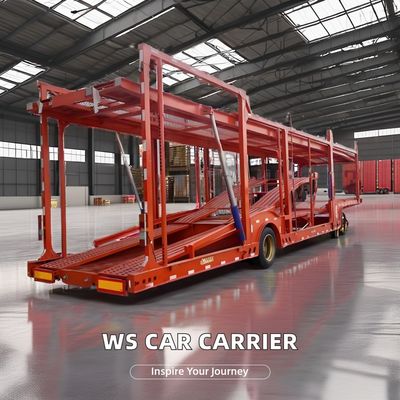 Camión remolque OTTC directo 2 ejes Transporte de vehículos Semirremolque para el transporte de automóviles