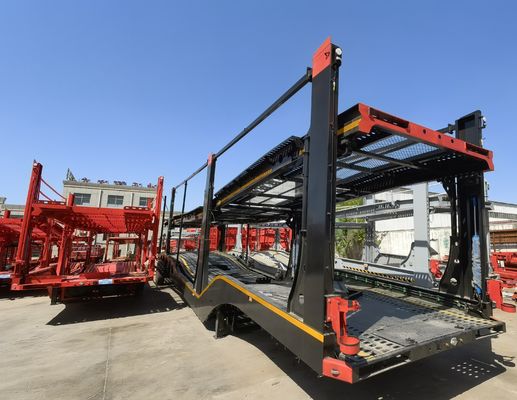 Suspensión aerodinámica de 2 ejes Remolques para automóviles Semirremolque para transportar 8 automóviles de manera eficiente