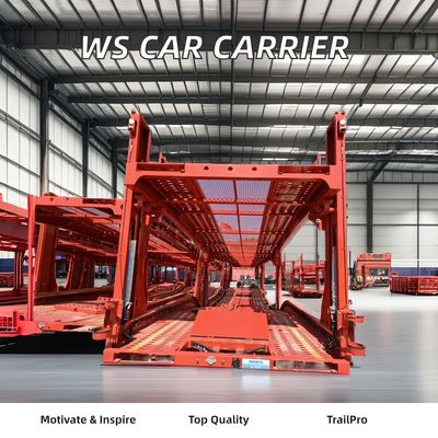 SUV de doble cubierta de acero y semirremolque para transporte de automóviles para 5-7 ubicaciones 8.00-16 Rim