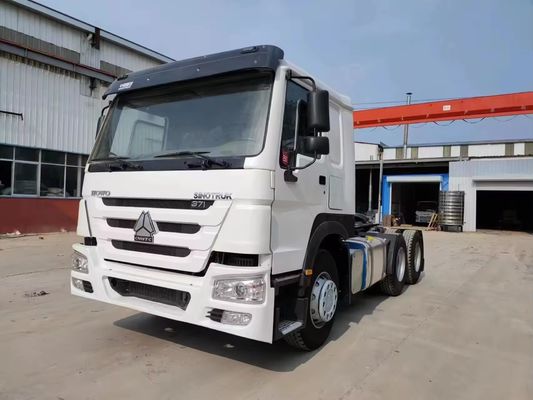 Transmisión manual Sinotruk HOWO 371hp 6*4 Camión de cabeza de tractor con ventana automática