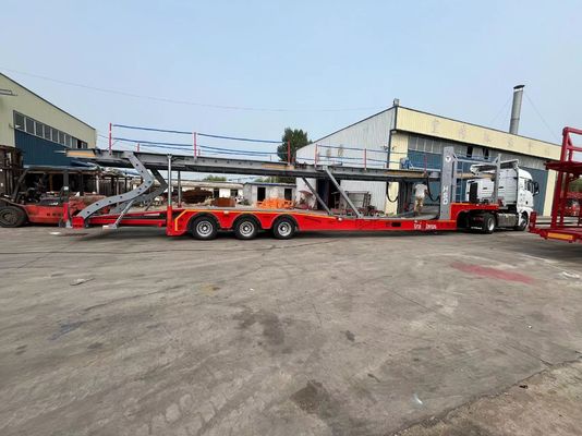 Autos de lujo Transporte de transporte Semi-remolque Transporte de automóviles Remolque Tare peso kg 9800