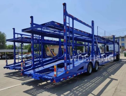 Carga útil máxima 40 toneladas 2 ejes Doble cubierta 8car/6car Capacidad de automóvil SUV remolque de transporte