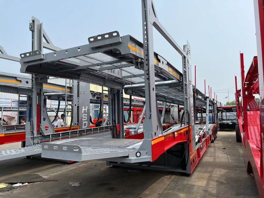 13/16 toneladas Fuwa/BPW Ejes Transporte de vehículos Semirremolque para el transporte de automóviles y contenedores