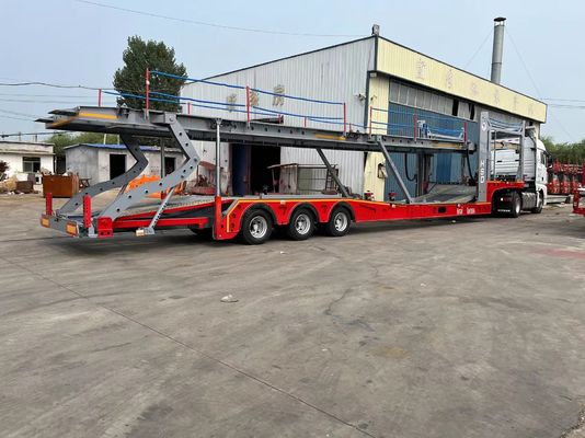 13/16 toneladas Fuwa/BPW Ejes Transporte de vehículos Semirremolque para el transporte de automóviles y contenedores