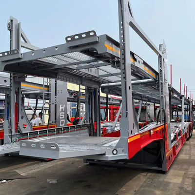 Transporte de coches eficientemente con 2/3 Ejes 6-10 Unidades Car Carrier Trailer desde Directamente