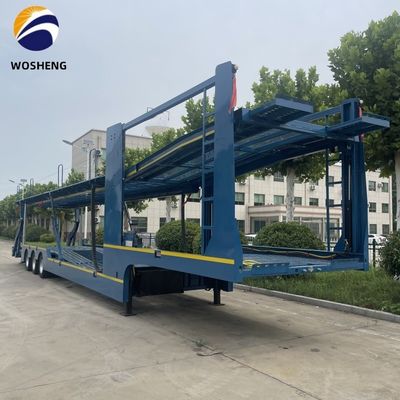 3 ejes Auto remolque de doble piso Semi camión remolque para el transporte de SUV/ORV/CUV/MPV