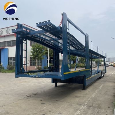 3 ejes Auto remolque de doble piso Semi camión remolque para el transporte de SUV/ORV/CUV/MPV