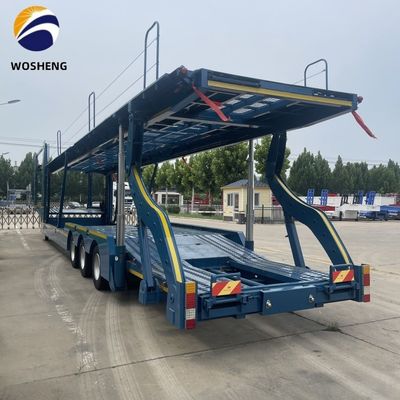 3 ejes Auto remolque de doble piso Semi camión remolque para el transporte de SUV/ORV/CUV/MPV
